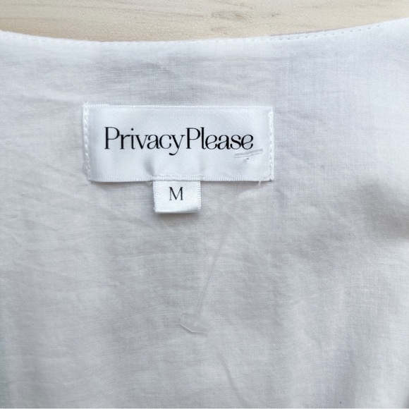Privacy Please May Mini Wrap Dress in Multi Stripe Pink & Tan, Size Medium - Picture 4 of 14